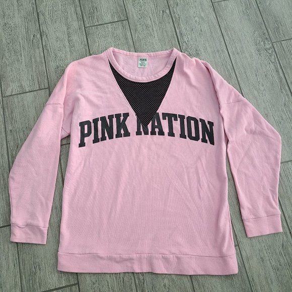 PINK Victoria's Secret Sweaters - Victoria's Secret women's Pink Nation pink sweater size medium / 170